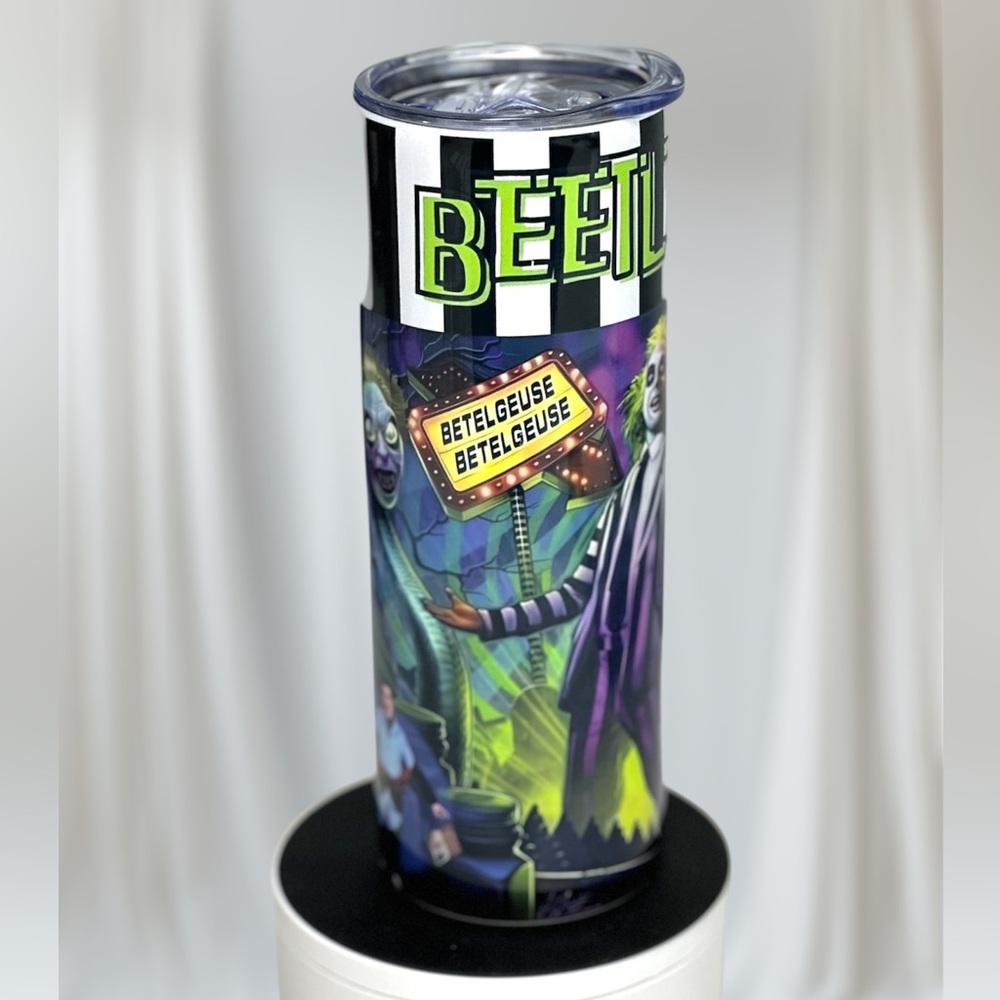 *NEW* Beetlejuice - 20 oz Stainless Steel Tumbler - Picture 4 of 5